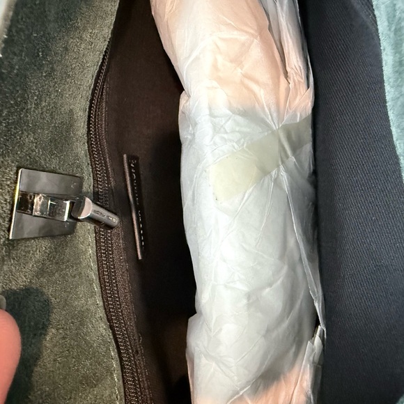 NWT!! Rebecca Minkoff Darren Shoulder Bag in Deep Jade/Gunmetal - Picture 7 of 11